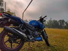 TVS Apache RTR 150 Matt Blue